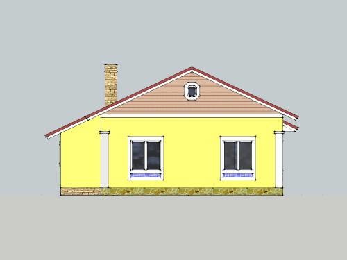 будинок проект, Клен 4, задній фасад