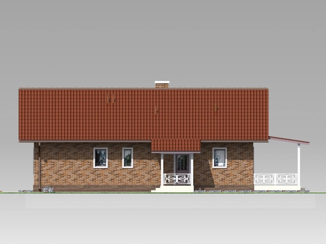 правий фасад будинку 107 м2 Шипшина 