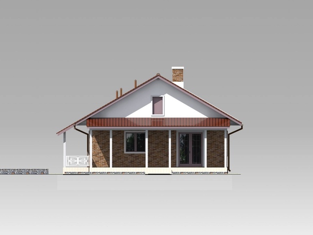 задній фасад будинку 107 м2 Шипшина 