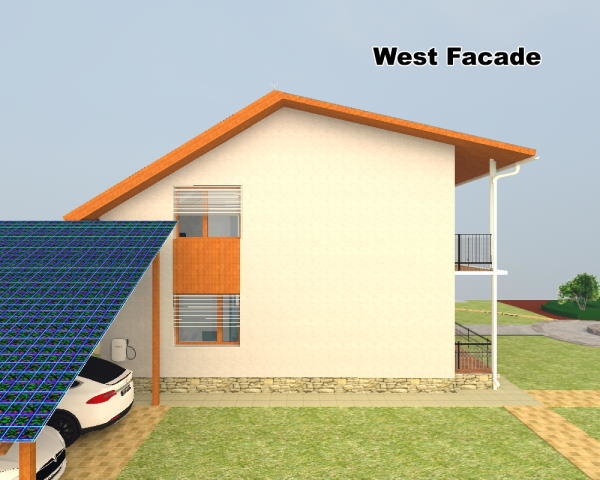 Active House GreenGo - західний фасад