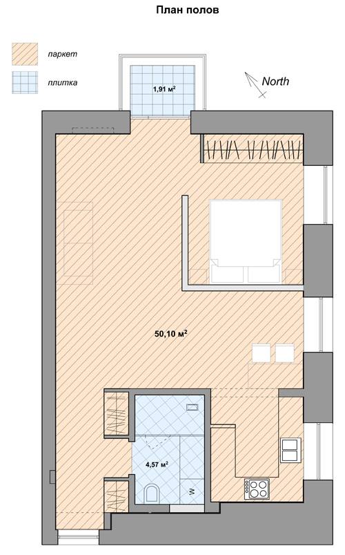 дизайн проект - план полов
