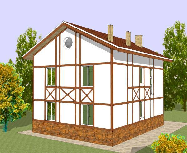 &laquo;немецкий&raquo; фахверковый дом