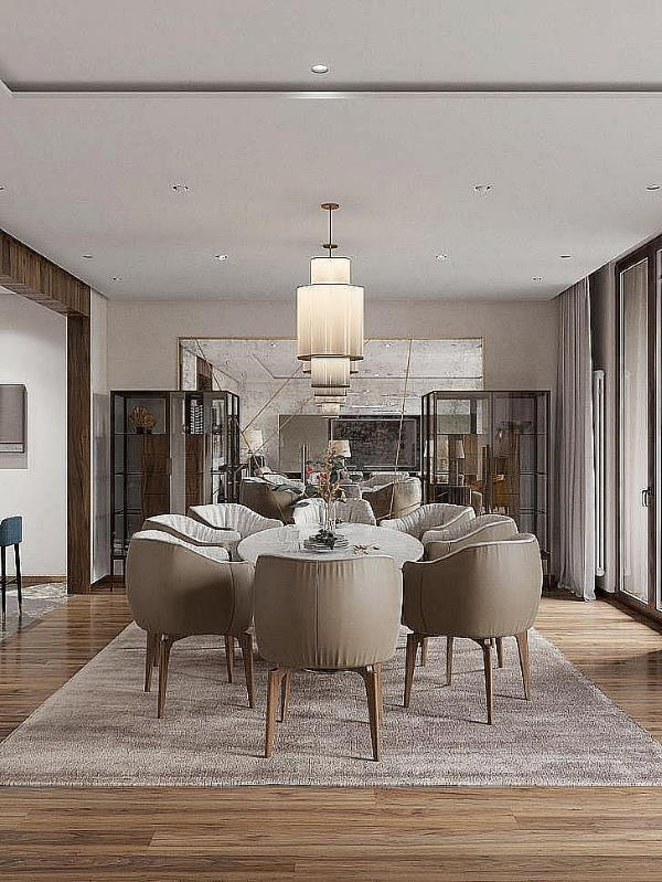 дизайнер створив простий але насичений елементами дизайн вітальні