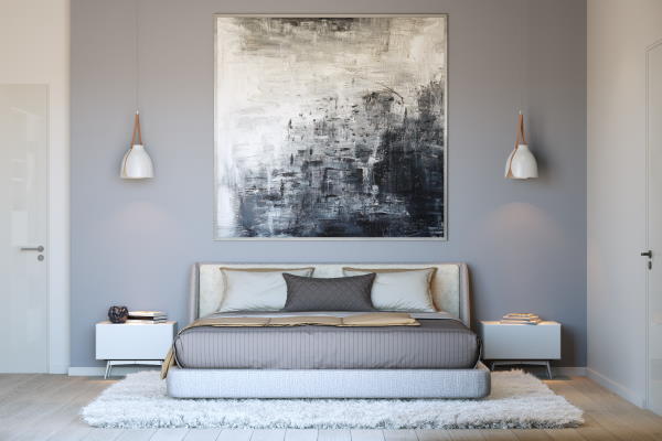 дизайн кімнати спальні будинку в Білогородці