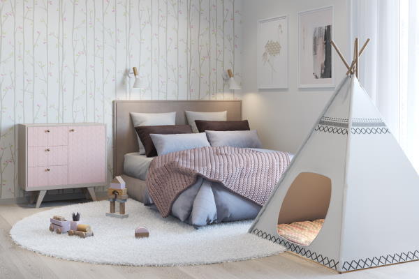 дизайн дитячої налаштований на гру і відпочинок для дошкільника