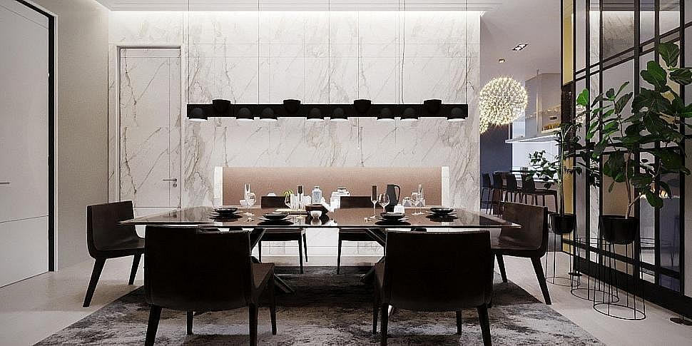 красиві інтер'єри будинків більше 150 м2