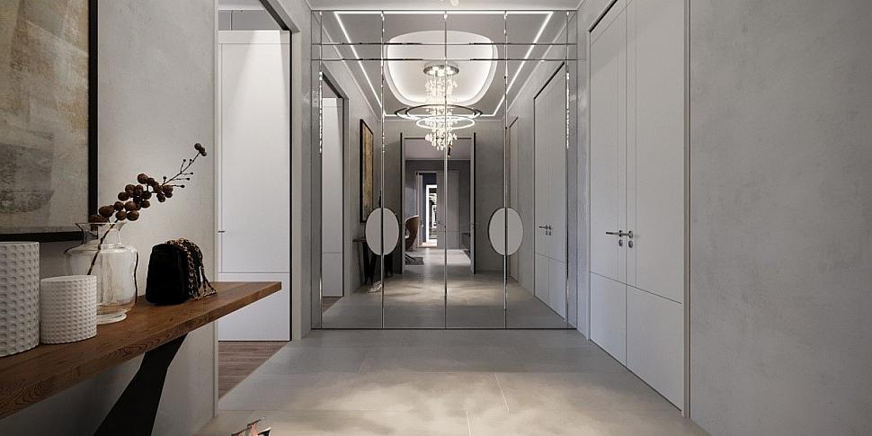 дизайн стін будинку 177 м2 в стилі ар-деко