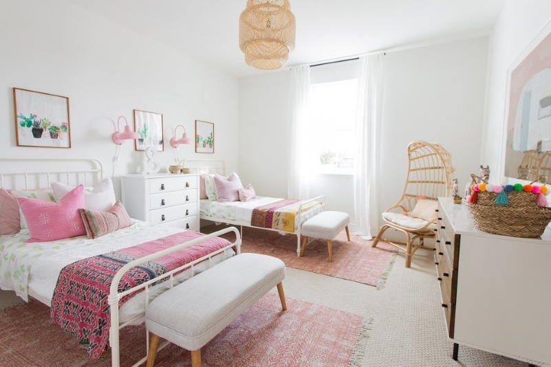 дитяча кімната в скандинавському стилі в будинку 145 м2