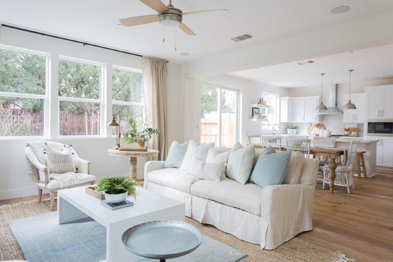 кухня в скандинавському стилі будинку 145 м2