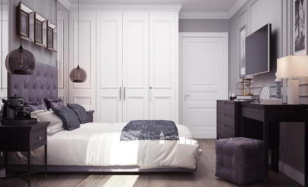 квартира 104 м2 спальня дизайн