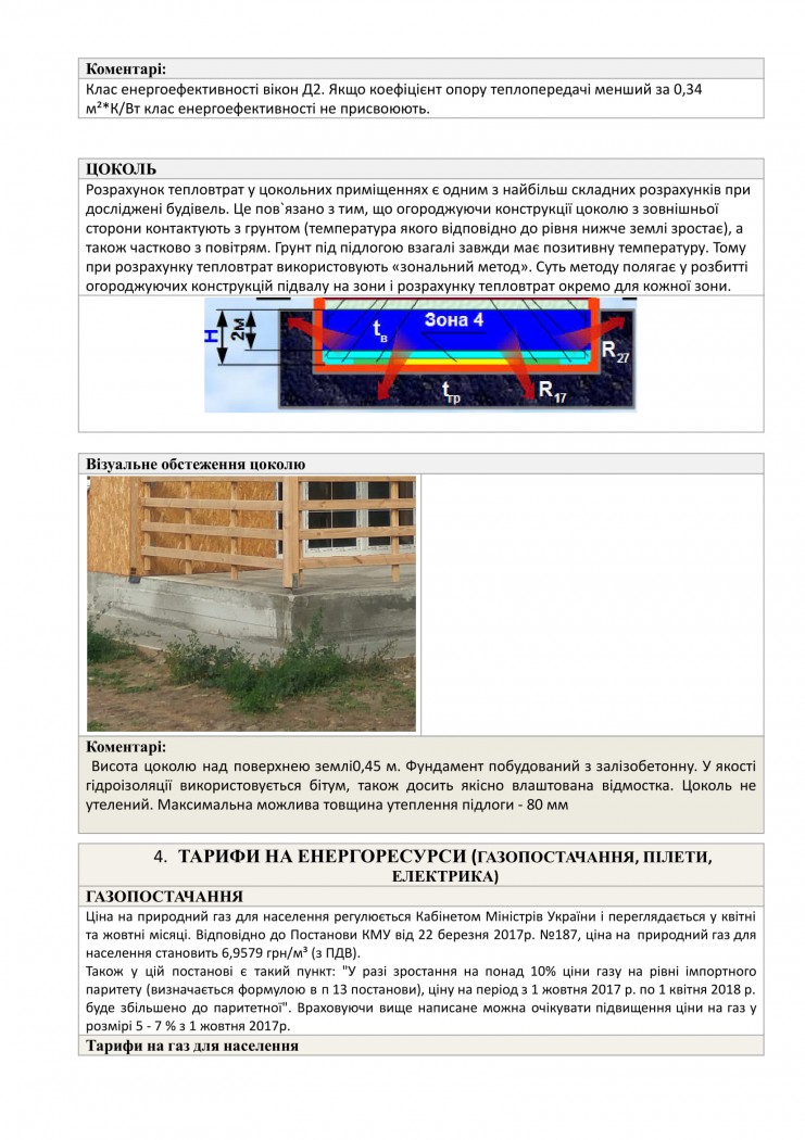 розрахунок тепловитрат фундаментів