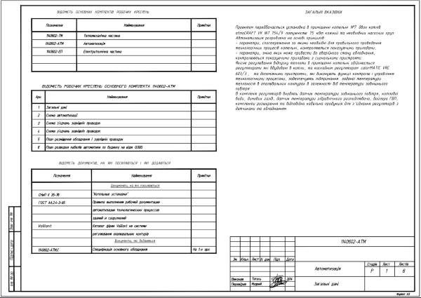 Автоматизація загальні дані