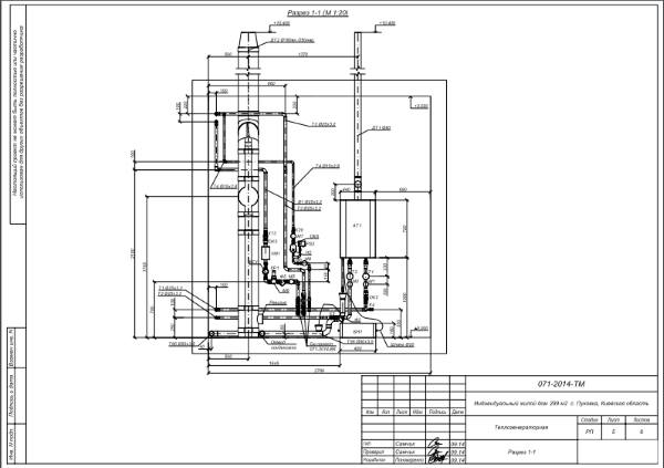розріз теплогенераторної
