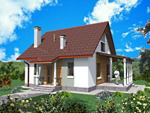 проект дома с мансардой