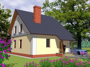 готовий проект будинку з мансардою Шпак 7