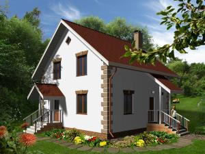 Проекти будинків 8 8, проект котеджу Удача 2 110 м2