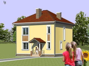 Проект двоповерхового будинку - Чайка 3