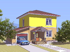 Проект будинку Шпак 2, готові будинки AkvilonPro