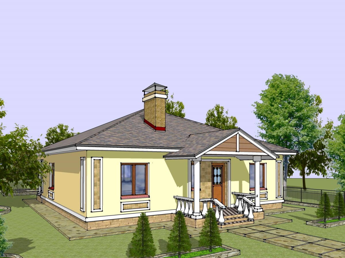 Проект одноповерхового будинку  