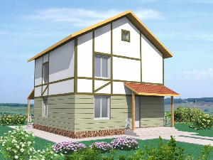 Проект коттеж Крокус. Проекты домов от AkvilonPro