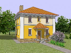 Проект двухквартирного дома Тиса.