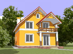 Проект доступного дома Марго. Красивые дома проекты от AkvilonPro