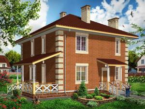 Цегляний будинок від AkvilonPro - Проекти будинків з цегли 