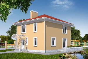 Проект квадратного будинку Квадрат 142 м2