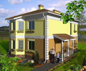 Проект двухэтажного дома Роса 143 м2. Готовые проекты от AkvilonPro