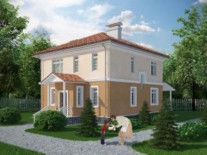 проект двоповерхового приватного будинку з газобетону