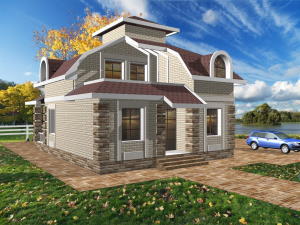 проект будинку з мансардою - Піраміда