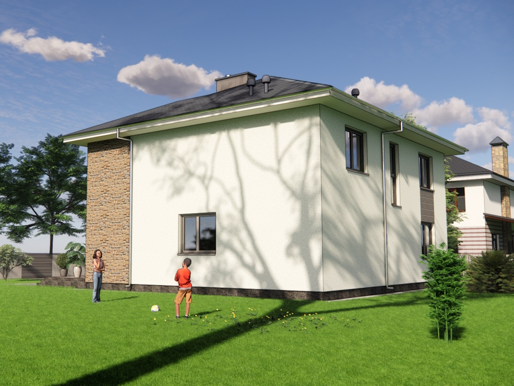 Задний фасад