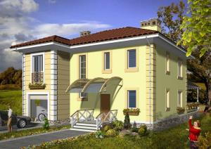 проекти двоповерхових будинків з гаражем