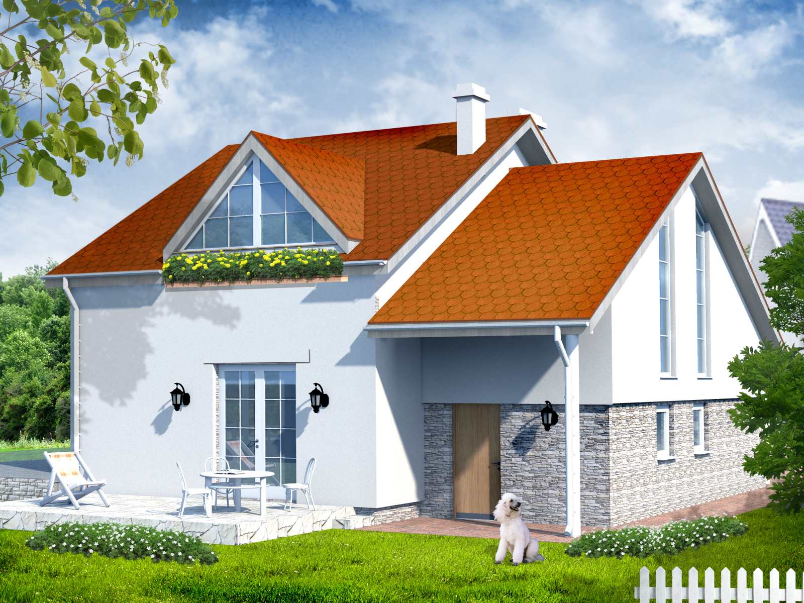 Задний фасад