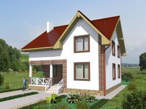 проект будинку з мансардою Веста