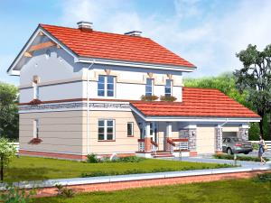 проекти двоповерхових будинків з гаражем на два авто