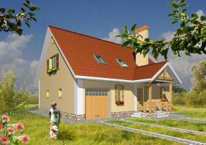 Проект каркасного будинку з сауною - Астра