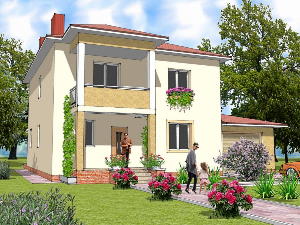 Проект дома 209 м2. Коттеджи проекты от AkvilonPro