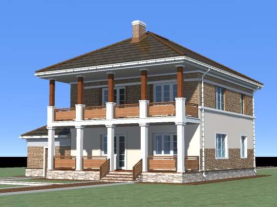 Проект будинку з гаражем і підвалом