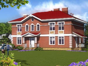 Двоквартирні будинки проекти, будинки під ключ проект Туз 2 290 м2