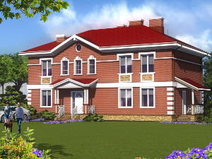 Плани будинків з газобетону Туз площею 293 м2 від AkvilonPro