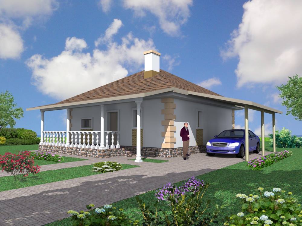 будинок з газобетону ''Корольок'' 64 м2