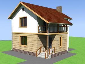 проект дома до 100 квадратных метров - Борис 3