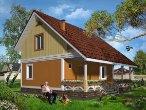 проект будинку з мансардою Сорока 2