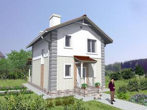 проект будинку з плоскою покрівлею Шпак 5