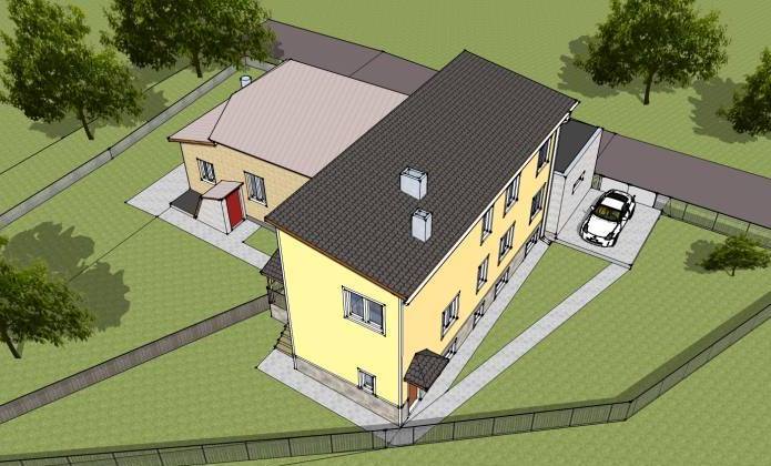 общий вид 3х семейного дома после реконструкции