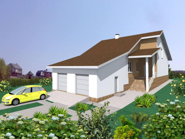 вид на реконструйований будинок з боку вулиці