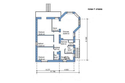План першого поверху після реконструкції