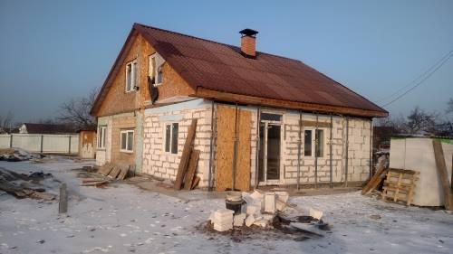 Задній фасад будинку в Хотянівці до реконструкції