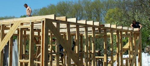 Стіни з дерева